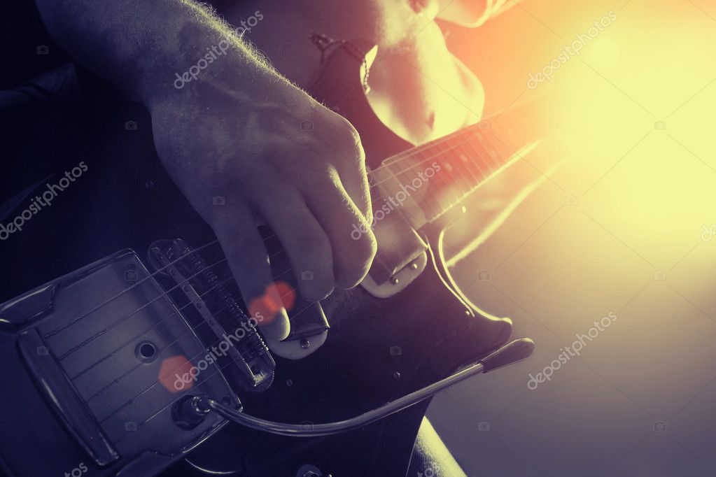 Countryband in einem kleinen Club auf der Bühne